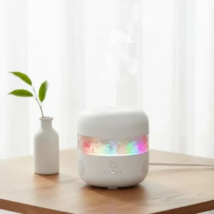 Himalayan Salt Stone Aroma Diffuser With Night Light Decoration Mist Ultrasonic Diffuser With Music Speaker For Home Office Spa