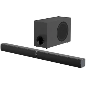Home Audio 2.1 Sound Bar 120W BT Sound Bars for TV Speaker Soundbar for Movie/News/Music Modes with ARC/OPT/AUX Connections