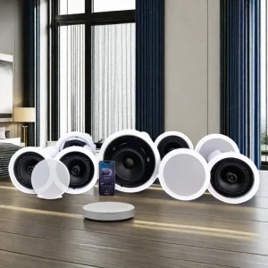 Home Audio Multimedia Theatre System TV Soundbar with Subwoofer Active Ceiling Speaker Blu ray Compatible Sound Bar