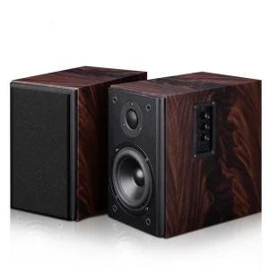 Home Desktop Wooden 5 Inch Active Bookshelf HIFI Speaker for Computer with Bt