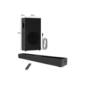 Home Theater 2.1 80w Soundbar Speaker With HD Ultra thin Wall mountable Sound bar for TV Party Home Office