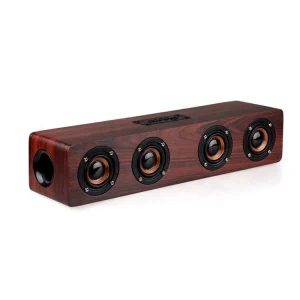 Home Theater Speakers HIFI Wooden Wireless Blue Tooth Speaker for Computer 12W Waterproof Subwoofer Surround Sound Speakers