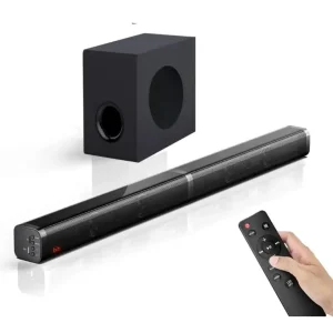 Home Theater TV Audio Mobile Phone Wireless SoundBar 2.1 With Subwoofer Can Put Micro Memory Card Pendrive