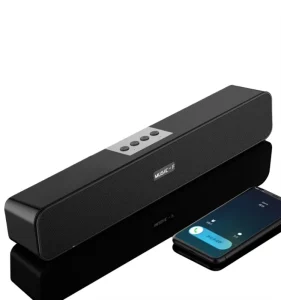 Home Theater Wireless Plastic Soundbar Subwoofer Active 3W DC Powered IPX4 Waterproof for TV Parties Outdoors