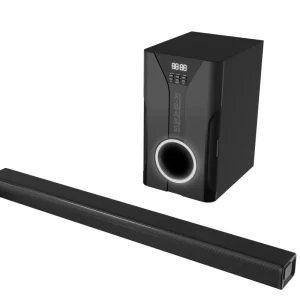 Home Theatre System Speaker 2.1 Soundbar BT Subwoofer Speaker