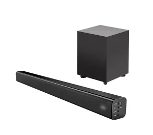 Home Theatre System Speaker Microphone Combo Wireless System Super Deep Bass Subwoofer Durable Plastic Material