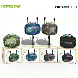 Hopestar 550W High Power Portable Speaker Altavoz Con Microfono Inalambrico Wireless Party Speaker Outdoor Subwoofer
