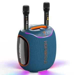 Hopestar Party Box 600 300W Portable Speaker with 2 Wireless Mics Deep Bass Boombox