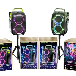 Hopestar Partyone Club 650W High Power Outdoor Portable Subwoofer Wireless Active Speaker Box Home Theatre