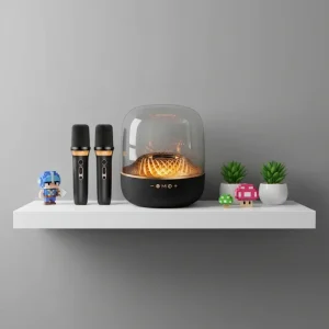 Huaqiangbei Home KTV Wireless 2 Mic for 5.3 150W Voice Control Karaoke Speaker Audio All-in-one Singing Household LP90pro+