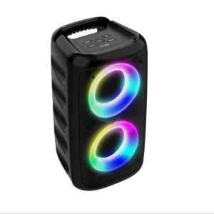 Hy3317 RGB LED for Speaker with Plastic Cabinet Rechargeable Battery Supports Outdoor Party & Karaoke