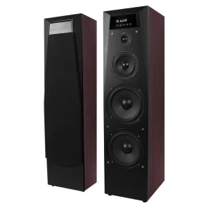 Hyper Sound BT 5.0 Home Theater HIFI Sound Wooden Stereo Floor Standing Speaker with Remote USB AUX LED Display HD 3D 4K Support