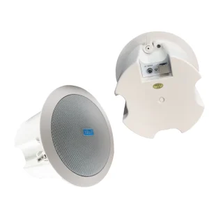IP Network Ceiling Speaker 30 50W Adjustable Power 2.0 Channel APP Supported for Public Broadcasting