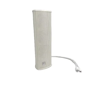 IP POE Column Speaker Wall Mount Waterproof Fireproof White MIP CA10 for Indoor Outdoor Use