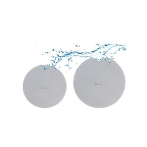 IP66 Waterproof 5-Inch Rimless In-Ceiling Speaker Full Range with Aluminium Grille 100V 6W