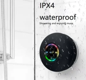 IPX4 Waterproof Bathroom Wireless Speaker BT 5.0 Suction Cup Mini Shower Speaker Outdoor Stereo Sound