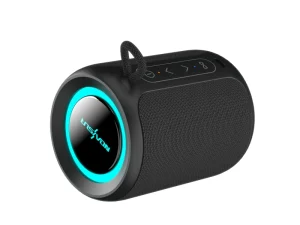 IPX6 Waterproof Mini Bluetooth 5.3 Speaker 15W Powerful Bass 2500mAh RGB Light Portable Outdoor Speaker