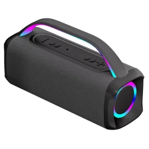 IPX6 Waterproof Outdoor Portable Speaker with Handle RGB Light Karaoke Sound Box Party Speaker with Microphone