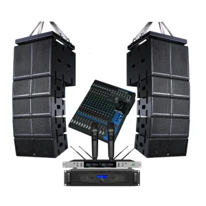 In Dual 8 Inch PA Speaker Sound System Active Line Array Speakers