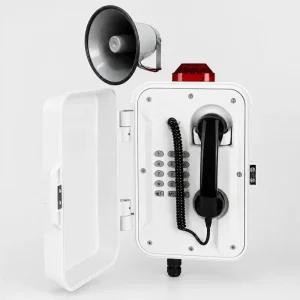 Integrated Alarm Communication Station with Horn Speaker for Outdoor Energy Port Tunnel SMC Waterproof Industrial Telephone