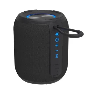 J Portable Waterproof for V5.3 Speaker with RGB LED and Battery Support for Outdoor Home Car & Party Use