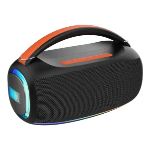 JB Loud Waterproof Outdoor Boom Boxes Portable Handle Speaker Subwoofer TWS Audio AUX TF FM for Party RGB Rainbow