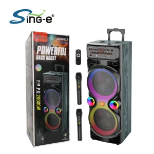 JQS9033 Home Theater 10 Inch Private Professional Wooden Cabinet Bar Audio Wireless Karaoke DJ Blue Tooth Party Speaker