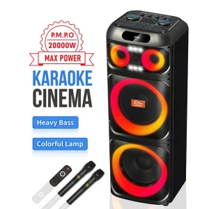 JQS9201 Altavoz De Karaoke Big Speakers Outdoor Dj Party High Power Karaoke Speaker with Mic and Bluetooh for Home party outdoor