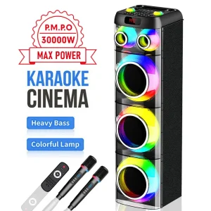 JQS9831 High Power Karaoke Speaker Large Church Stage Expansion for Outdoor Family Parties TV Home Theatre Computer BT Speaker