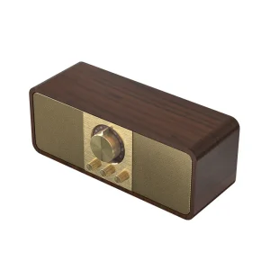 JY82 Portable Wireless Wooden Bluetooth Speaker Mini Oldschool Vintage Radio Caja Para Altavoces De Madera Portable Bois
