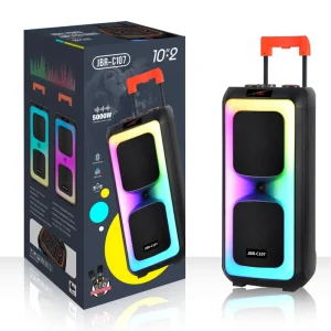 Jbr 10inch Portable KTV DJ Speaker for Bluetooth Wireless Microphone for Outdoor Party Square Dance Waterproof Trolley AC DC