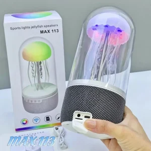 Jellyfish Mini Wireless Speaker with RGB LED Lighting MAX113 Sound Activated for BT Rhythm Night Light USB Audio System