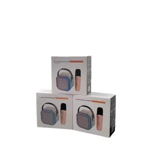 K12 All In One Outdoor Home Live Broadcast Karaoke Microphone RGB LED Cross Border Popular Small Speaker for Stage