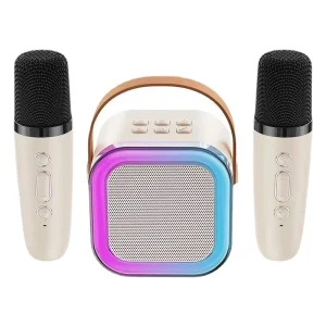 K12 All in One Mini Portable for Bluetooth Speaker with Dynamic Microphone Wireless Karaoke Machine for Home KTV Singing