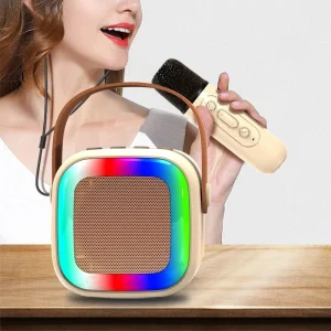 K12 Karaoke Bluetooth Portable Mic Set and Rechargeable Wireless Mini Speaker With Microphone