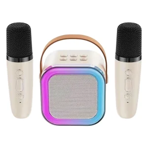 K12 Portable PA Karaoke Speaker Woofer 1 2 Wireless Microphone for Memory Card Support Mobile Phone & Computers