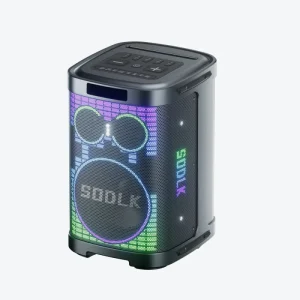 K13 400W Peak Karaoke Speaker Portable Party Speaker with 2 Wireless Mics DSP & RGB Light
