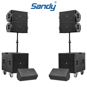 K6 Portable Active 12inch Line Array+18inch Sub Amplifier PA Speaker Audio Sound System for Outdoor Indoor Event