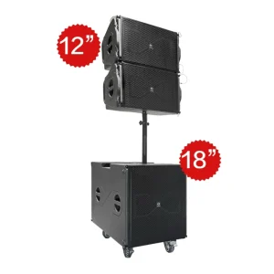 K6 Sound System 12 Inch Line Array 18 Inch Subwoofers Active Portable PA Speaker for DJ Band Outdoor Events