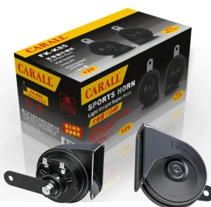 K85 12V Replacement Snail Car Horn Durable Aluminum 2 Way Speaker Design Two Tone Fanfare 410db 510db Sound All Cars
