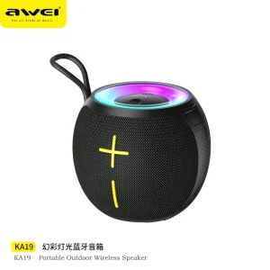 KA19 Small Portable IPX4 Wireless Speaker Loud Waterproof for Outdoor Use with Computer Mobile Phone Compatibility