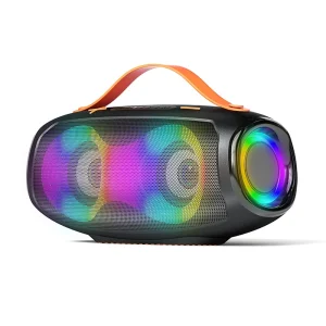KENUO 20W Hand free Call RGB Light Outdoor Subwoofer Waterproof Wireless Portable Speakers