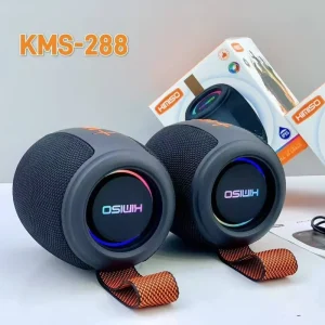 KMS 288 Portable Wireless Speaker 1200mAh Large Battery Colorful Lighting Bluetooth Stereo Speaker