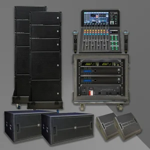 KSL(1) Mono 8 Ohm Impedance Passive Waterproof Outdoor Line Array Speaker System with Wood Enclosure and 700W