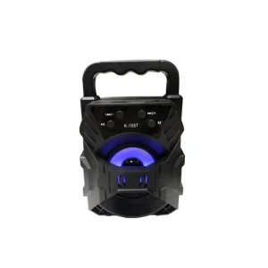 KTS 1057 for Subwoofer Speaker Outdoor Portable Card Insert 3 Inch with Lights Computer Speaker Plastic