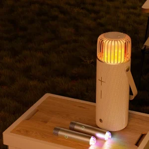 KUANGXIANG Professional Audio System Magic Sing Speaker All in One Karaoke Player Speaker with Ambient Lamp and Power Bank