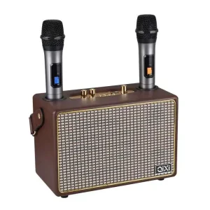 Karaoke Speaker Bluetooth With Wireless Microphone Portable Powerful Speaker for Singing Vintage Karaoke Speaker in Cambodia