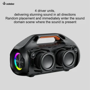 Kungfu II Portable Outdoor Waterproof Bluetooth Speaker High Power Home Audio System