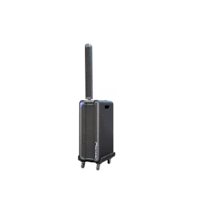 LA OB8002BL 300W Foldable Party Speaker Dual 8 Inch Woofer 12V20A Lead acid Battery V5.4 OLED Home Theatre Mobile Phone
