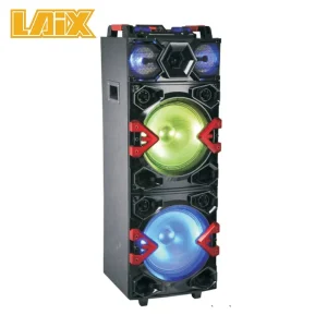 LAIX AA128 LED Panel Light 12″ 12 Inch Trolley Stage Speaker with LED Light SKD Speakers Home Speakers Set Audio System Wooden